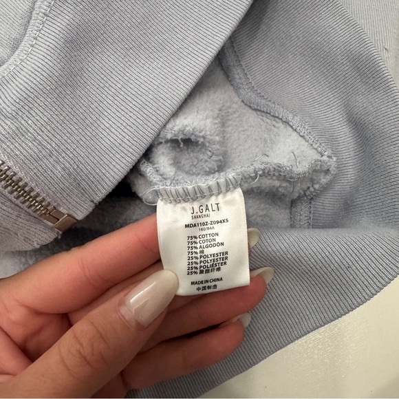 Brandy Melville Zip-Up Hoodie one size fits most - Picture 4 of 5